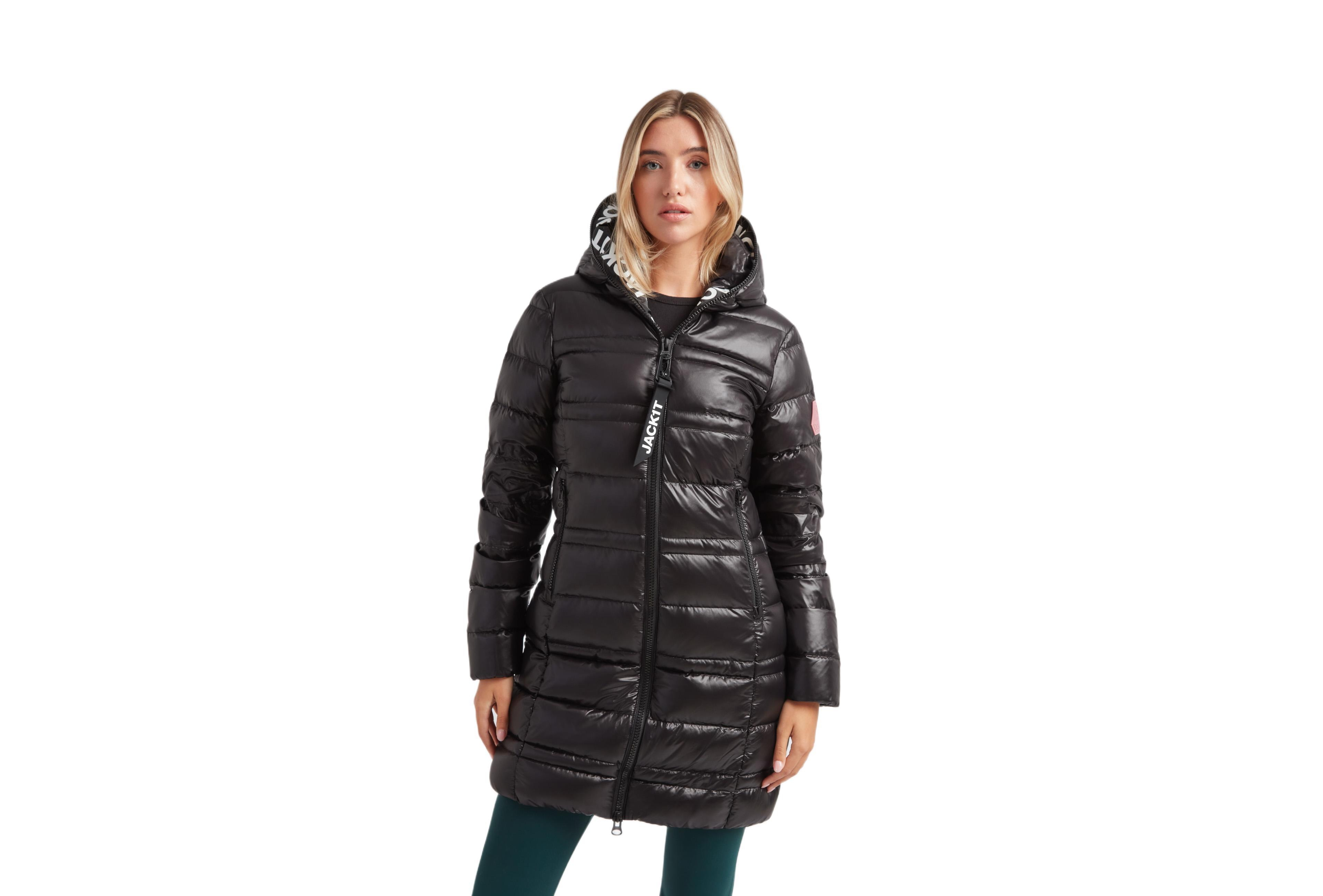 JACK1T Women's R4D Tramline Hooded Puffer Coat
