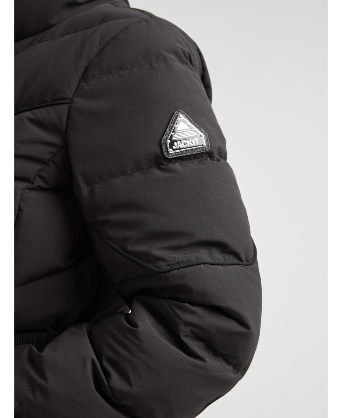 JACK1T Women's Diamond Belted Hooded Down Coat