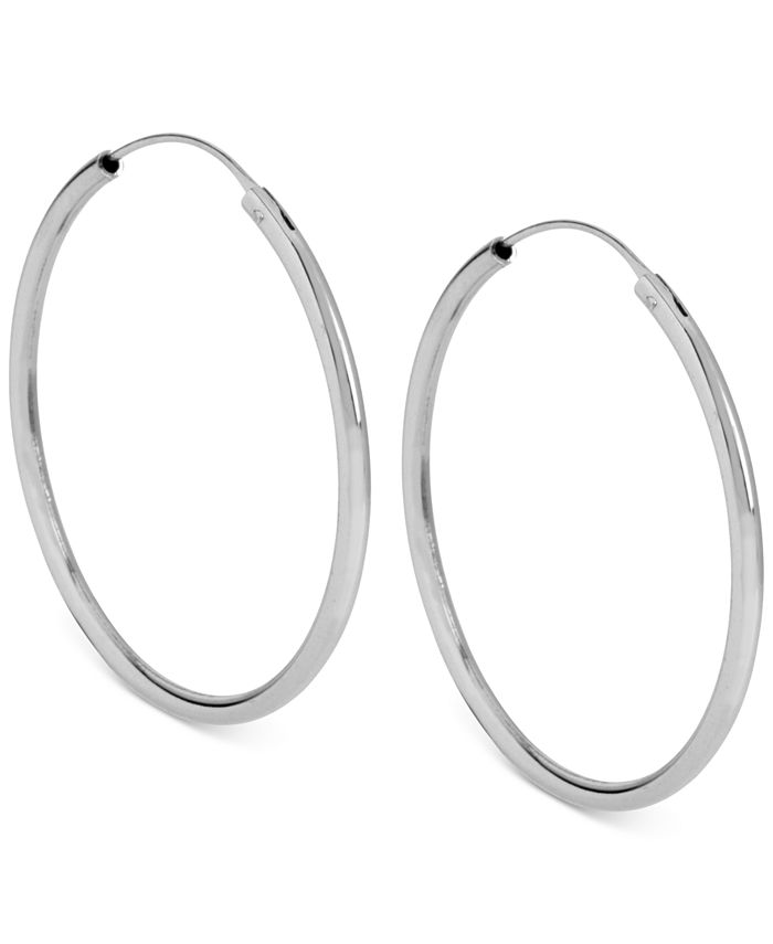 Kenneth cole silver hoop earrings discount