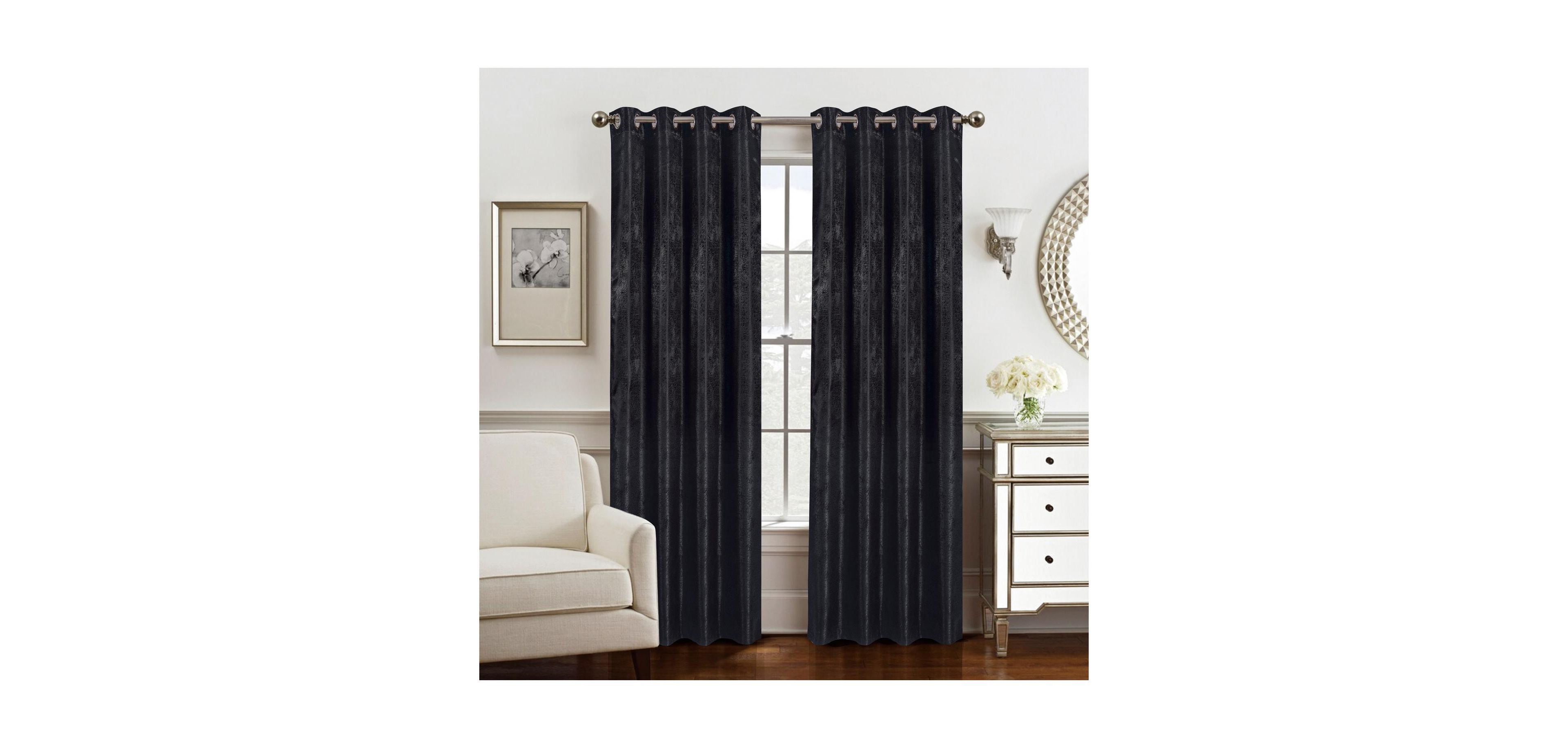 Olivia Gray Roxy Two Tone Jacquard Grommet Single Panel - 54x84"