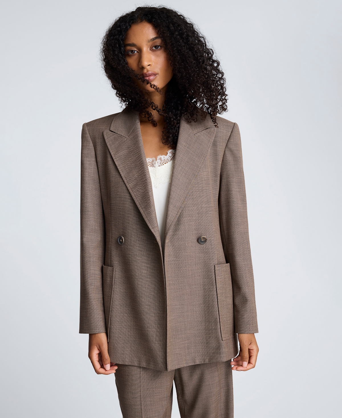 Kenneth Cole Women's Double-Breasted Contour Jacket