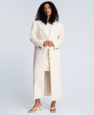 Women's Three-Button Long Tailored Coat