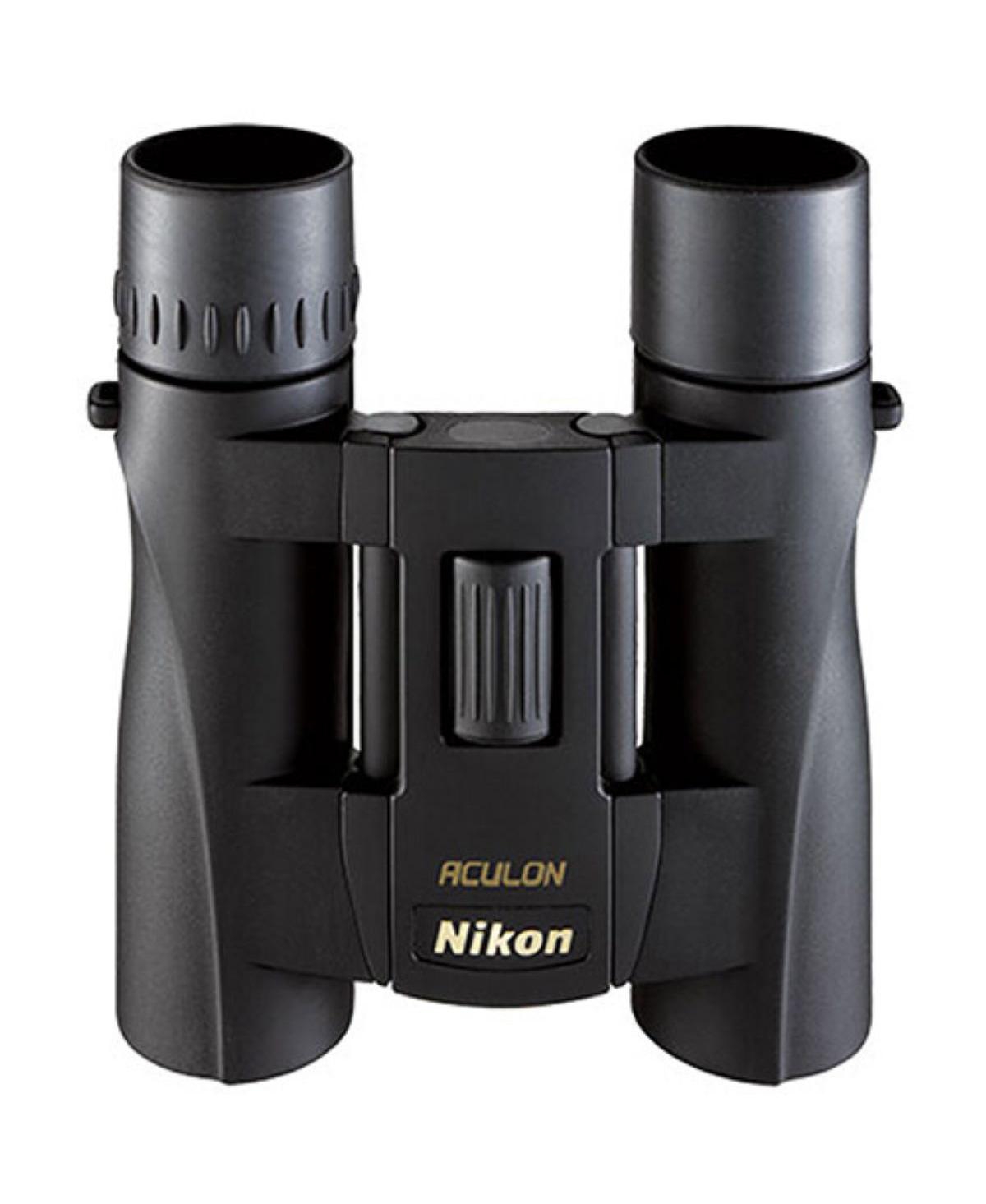 Nikon 10x25 Aculon A30 Roof Prism Binoculars with 5.0 Degree Angle of View, Black - Refurbished