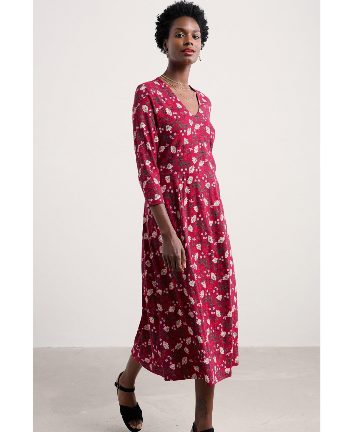 Seasalt Cornwall Women's Nancy Quarter Sleeve Dress