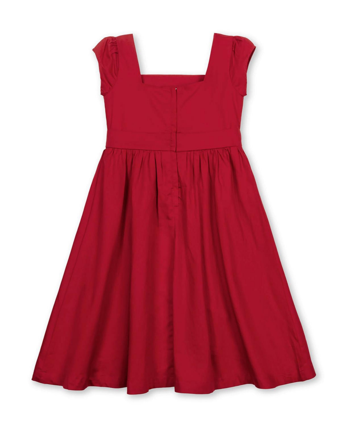Hope & Henry Toddler Girls Organic Cap Sleeve High Low Sateen Party Dress