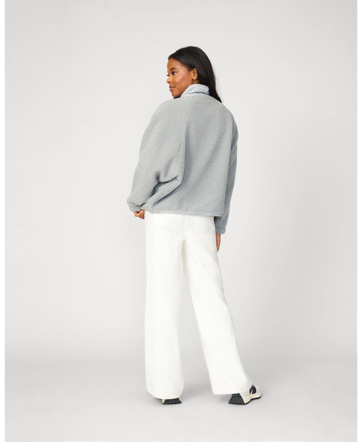 Cable & Gauge Women's Cozy Sherpa Stand Collar Jacket
