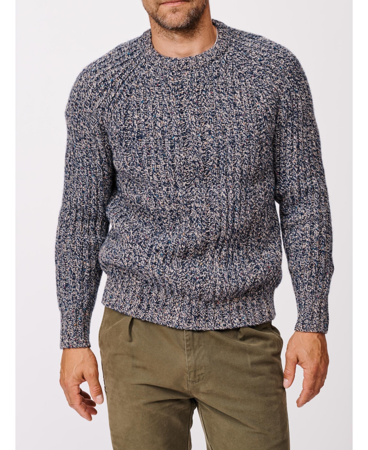 Aubin Men's Gunby Rib Crew Neck Sweater