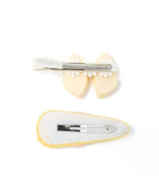 Girls 2pc Hair Clip Set - Bow Garden