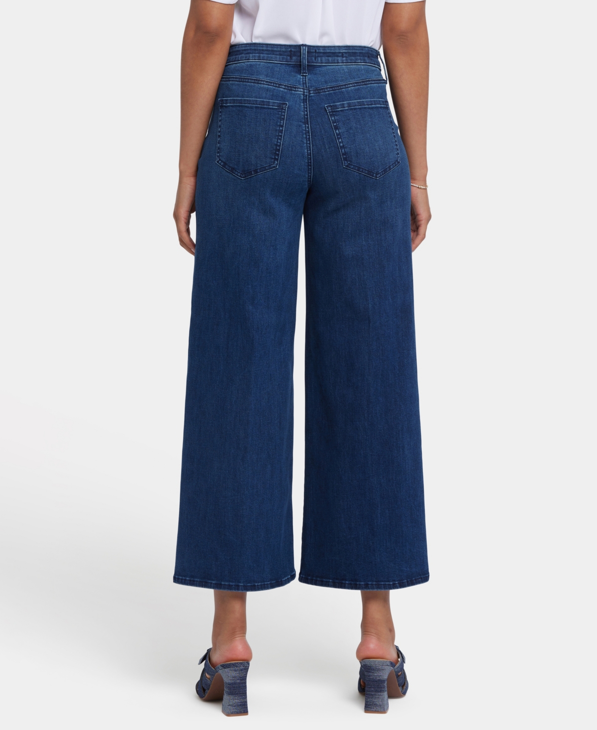 Nydj Teresa Wide Leg Ankle Jeans In Valencia Surf In Blue