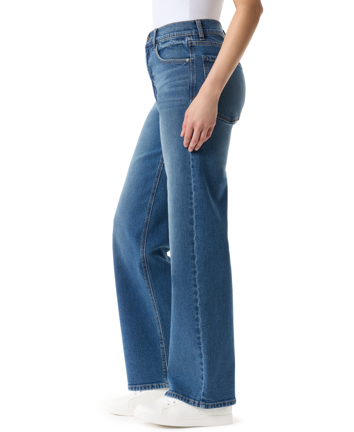 Gloria Vanderbilt Women's Relaxed Fit Wide-leg Jeans In Blue