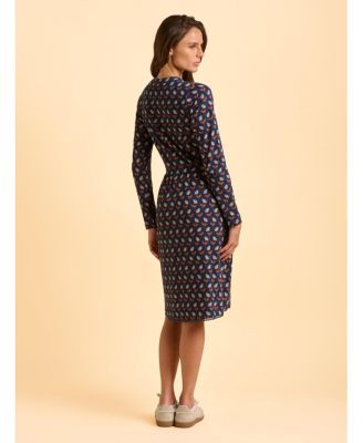 Women's Rowan Long Sleeve V-Neck Midi Dress