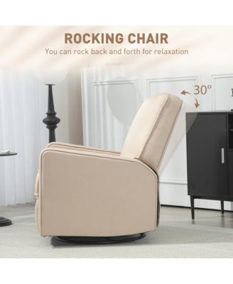 Manual Recliner Chair, Glider Rocking Chair for Living Room,