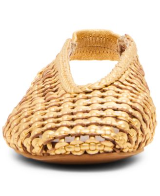 Women's Rumi Woven Slingback Raffia Flats