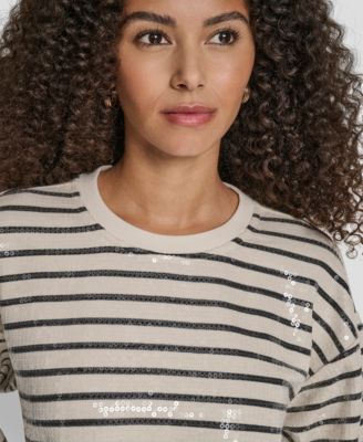 Women's Sequin Long-Sleeve Sweatshirt