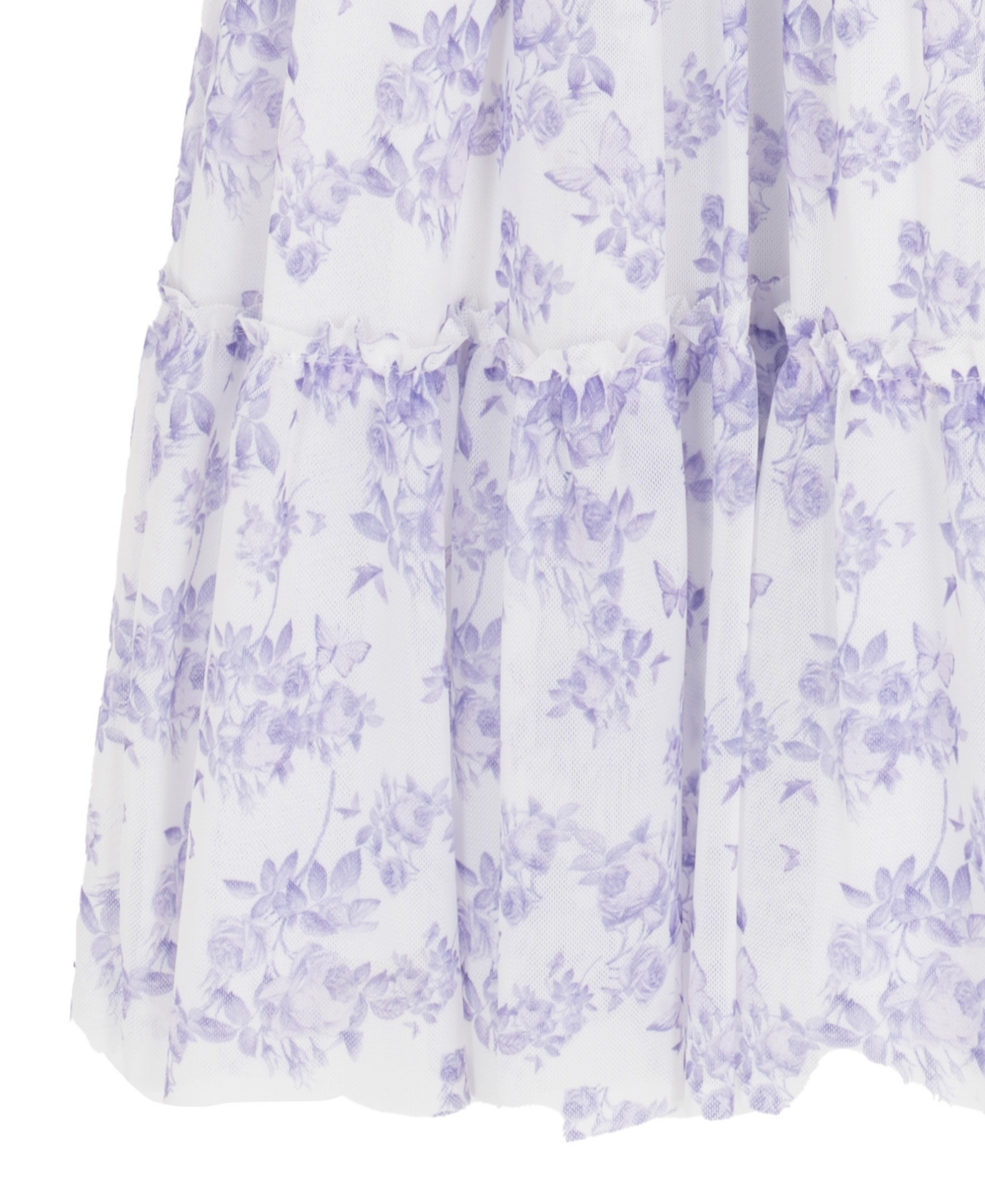 Rare Editions Girls 2T-6X Toile Power Mesh Dress