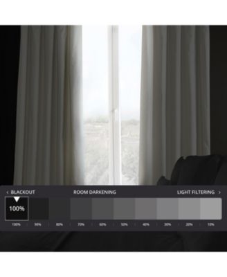 Solid Cotton Hotel Blackout Curtain