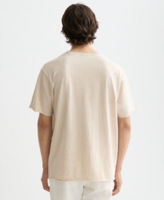 Men's Raw-Edged Relaxed-Fit T-Shirt