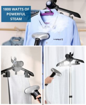 Commercial-Grade Smart Auto Shut-Off 1800W Garment Steamer with Pedal Control and Low-Water Alert