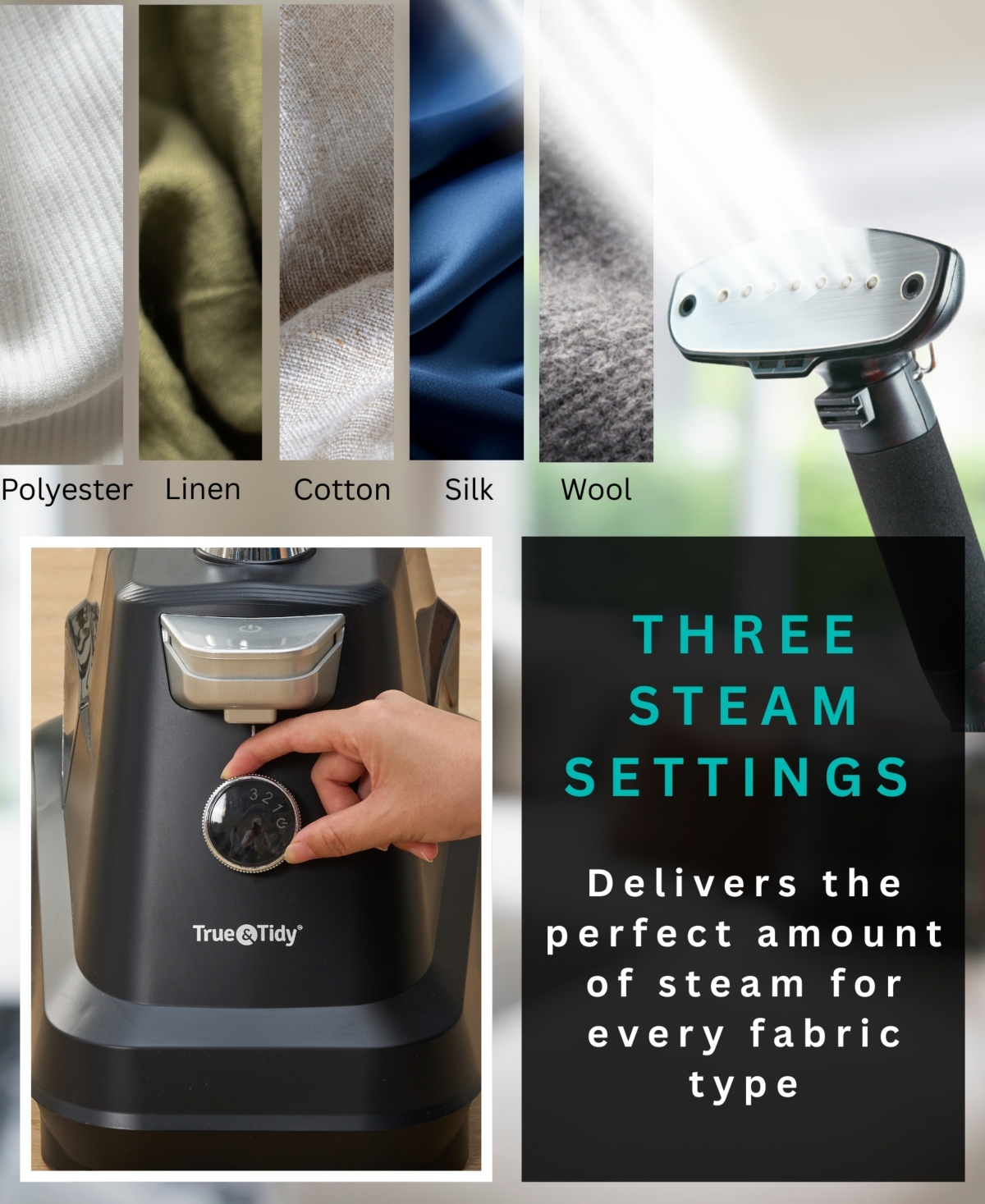 True & Tidy Industrial Grade 68.9" Garment Steamer