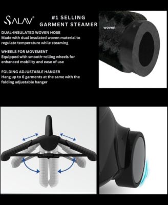 Smart Auto Off Upright Garment Steamer with Wheels and Descaler Maintenance Packet