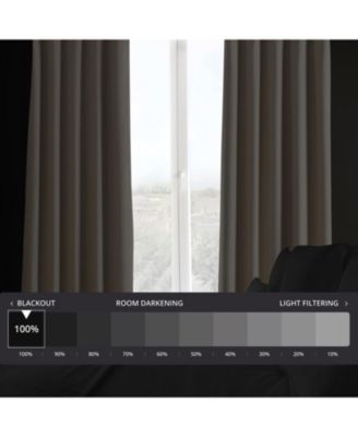 Faux Linen Hotel Blackout Curtain