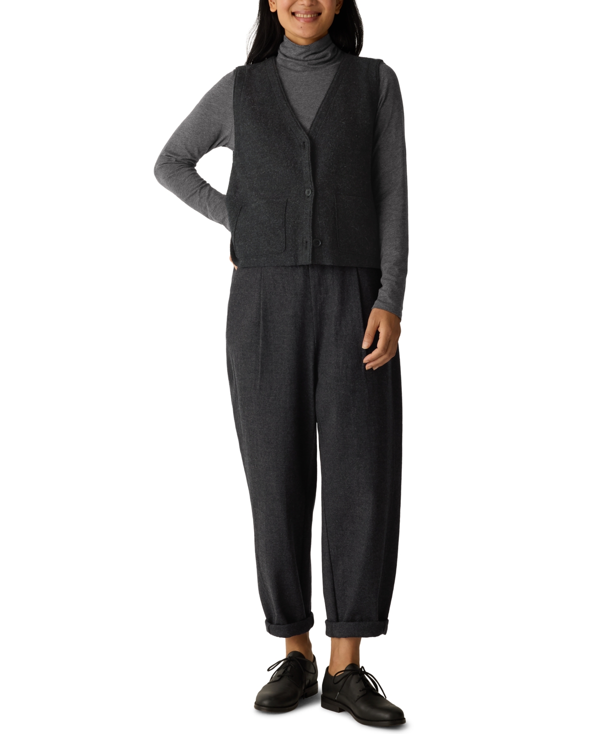 Eileen Fisher Women's Turtleneck Sweater, Regular and Plus