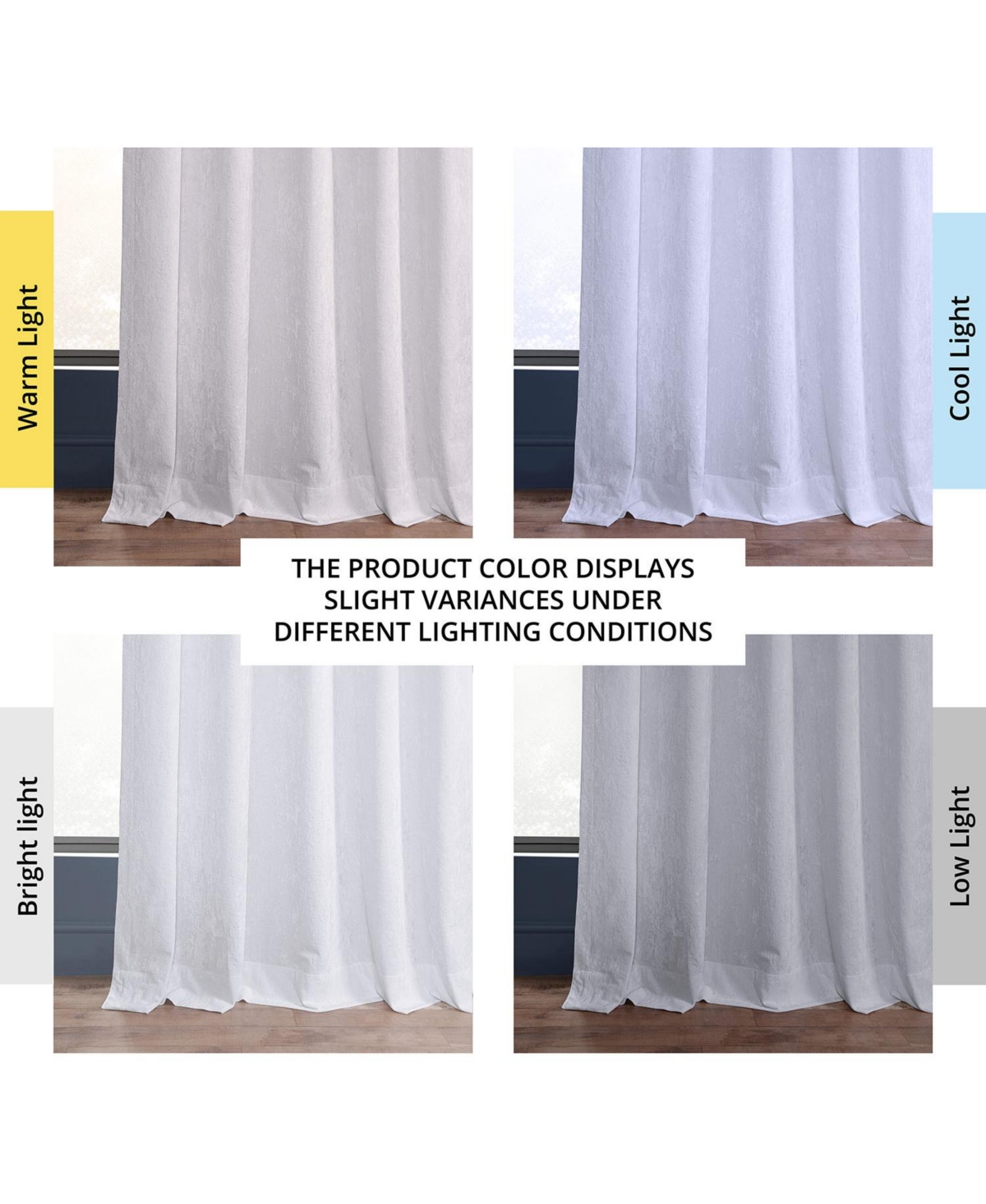 Half Price Drapes Pearl White Lush Crush Velvet Room Darkening Curtain
