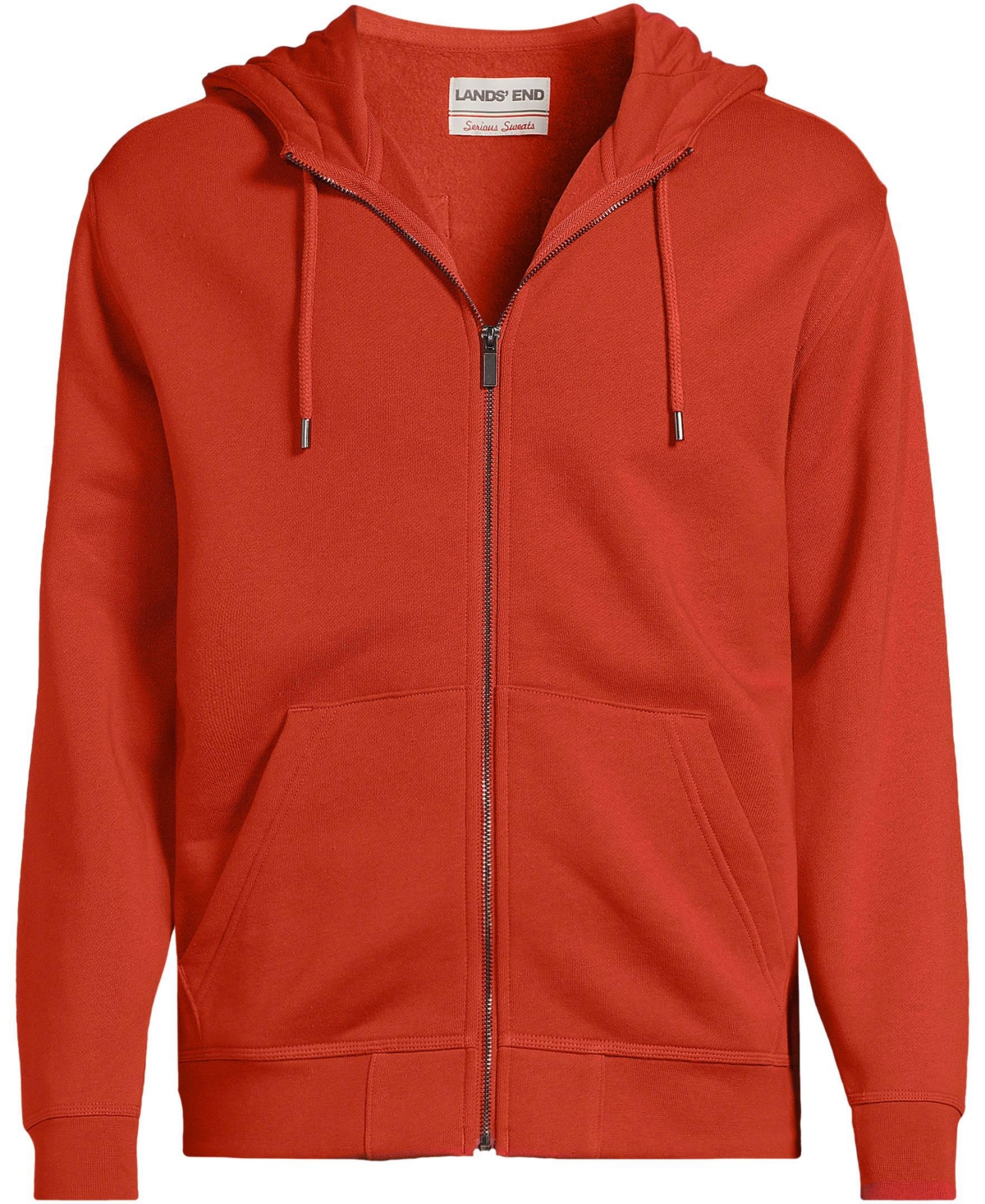 Lands' End Men's Long Sleeve RainDefense Serious Sweats Full Zip Hoodie