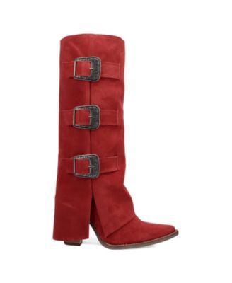 Women's Buckle Bunny Suede Leather Boot