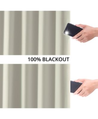 Faux Linen Hotel Blackout Curtain