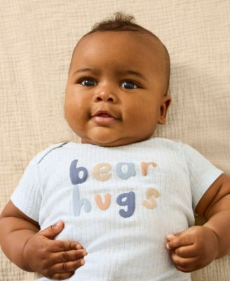 Baby Boys' Short-Sleeve Bodysuits, 3-Pack Set