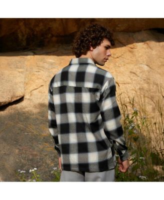 Men's Onyx Black Tartan Utility Shacket