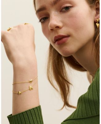 Hammered Heart Bracelet