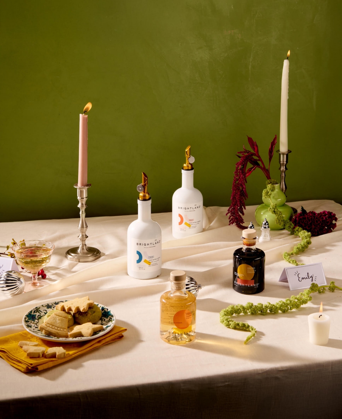 Brightland Essential Flavored Vinegar and Extra Virgin Olive Oil 6-Pc. Gift Set