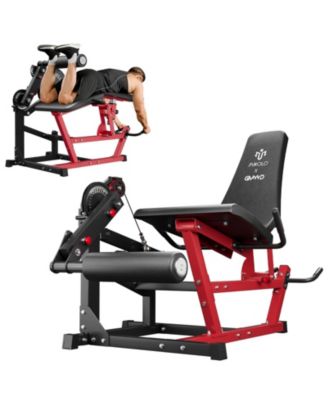 Leg Extension & Curl Machine - Adjustable 2-in-1 Cable System for Home Gym