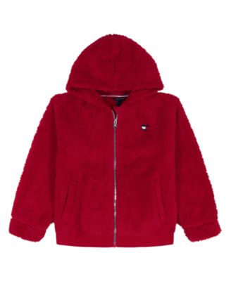 Tommy Hilfiger - Girls 7-16 Minky Long-Sleeve Zip Front Hoodie