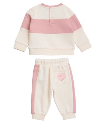 Baby Girls' Long-Sleeve Sweatshirt and Sweatpants, 2-Piece Set