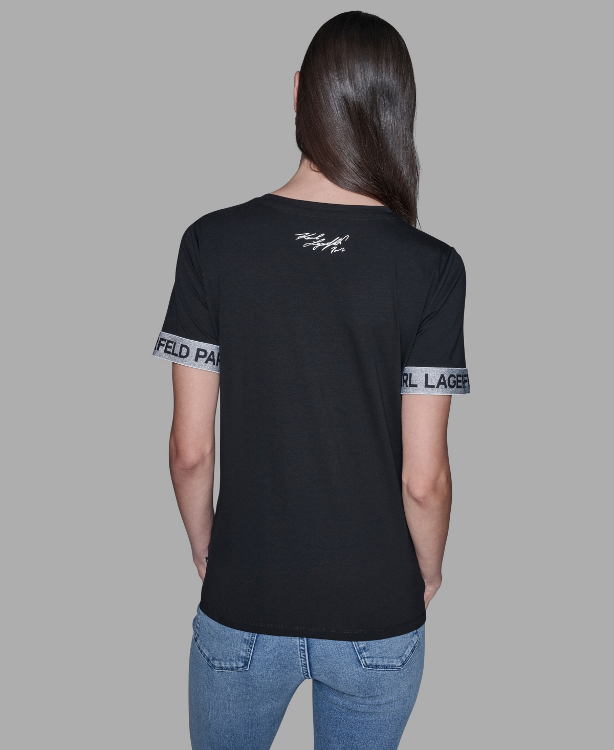 Karl Lagerfeld Women's Choupette Printed Short-sleeve T-shirt In Black