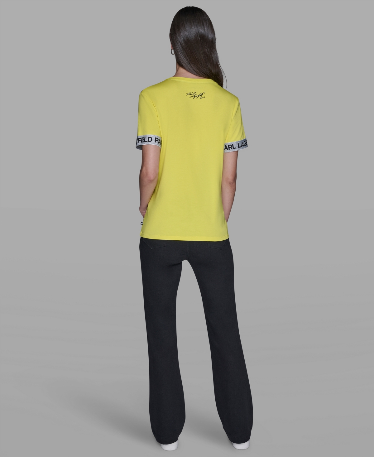 Karl Lagerfeld Women's Choupette Printed Short-sleeve T-shirt In Yellow