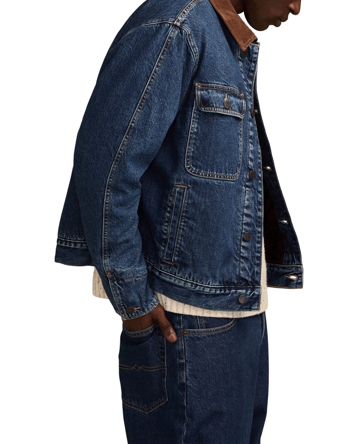 Lucky Brand Men's Button-Front Denim Jacket