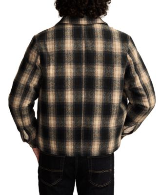 Men's Plaid Long-Sleeve Jacket