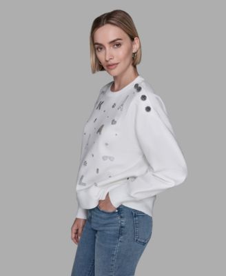 Women's Crewneck Printed Sweatshirt