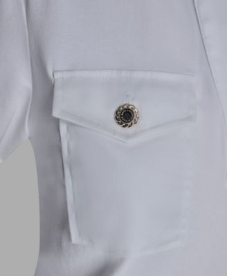 Women's Short-Sleeve Collared Polo Top