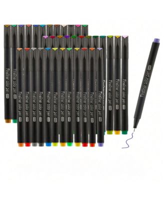 60 Colors Colorful Pens Fine Tip, Fineliners, Fine Point, Journaling Markers for Drawing, Note Taking, No Bleed, Art Projects Supplies