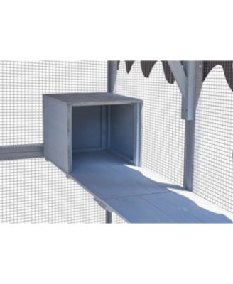 Streamdale Spacious Outdoor Cat House with Walk-In Door and Weatherproof Roof