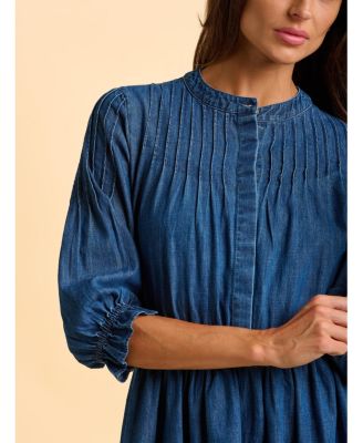 Women's Icylyn 3/4 Sleeve Round Neck Midi Dress