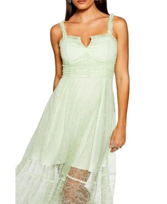 Women's Runway Lace Detail Maxi Dress
