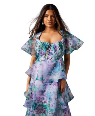 Women's Organza Tiered Dress