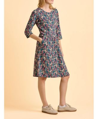 Women's Freya 3/4 Sleeve Round Neck Dress