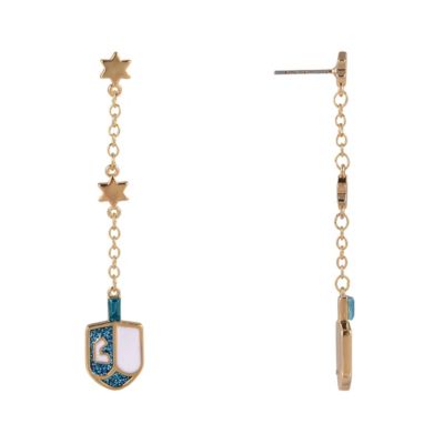 Linear Dreidel Earrings